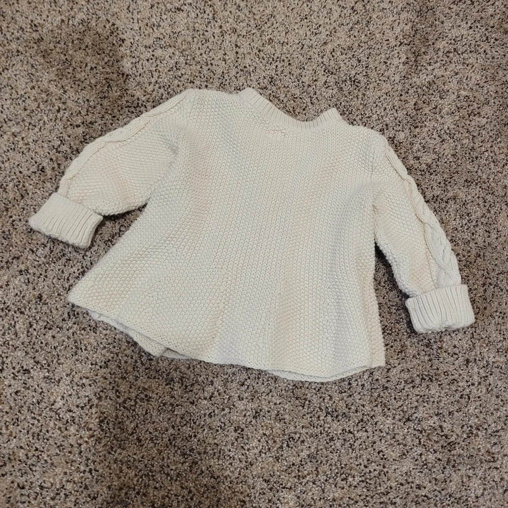Gap Baby Cable Knit Cotton Button Up Sweater Size 12-18 Months